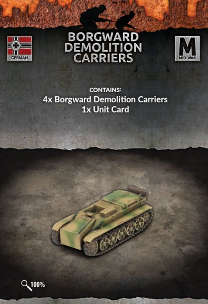 Flames of War GE: Borgward Demolition Carrier (x4)