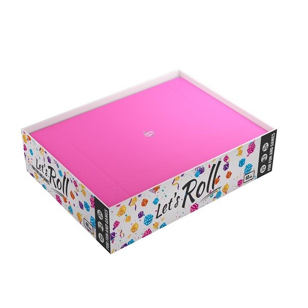 Gamegenic: Magnetic Dice Tray Rectangular Black/Pink