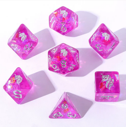 Lumina Unicornia Round Edged Dice Set (7)