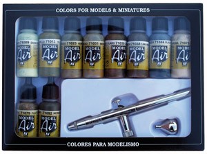 Model Air: Set Camouflage Colors (mit Airbrush)