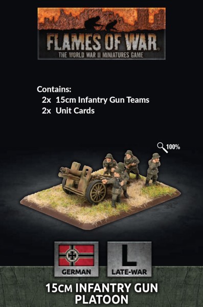 Flames of War GE: V4: LW 15cm Infantry gun (x2)