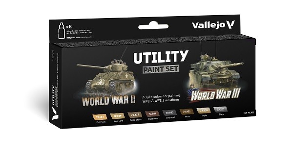 Model Color: Utility Paint Set WWII & WWIII (8 Farben)