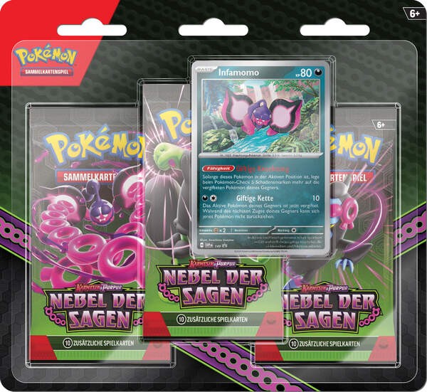 Pokémon Karmesin & Purpur – Nebel der Sagen - 3-Pack Blister