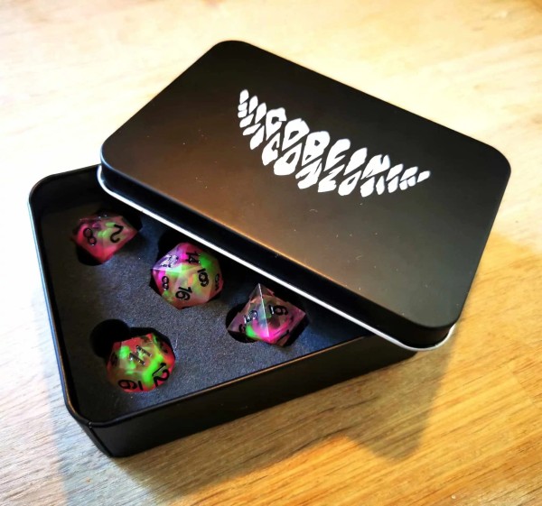 Mörk Borg RPG Goblin Gonzo Dice Set