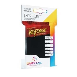 Keyforge: Exoshields Tournament Sleeves Black