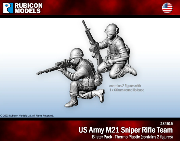 US Army M21 Sniper Rifle Team